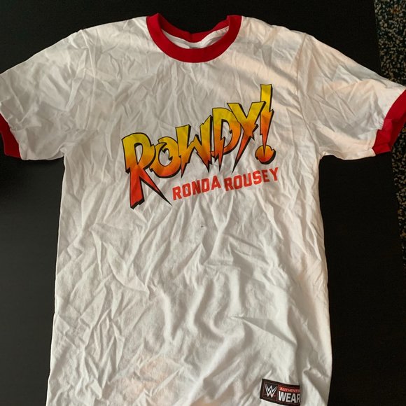 WWE ROWDY Ronda Rousey Ringer T-Shirt - Picture 2 of 6